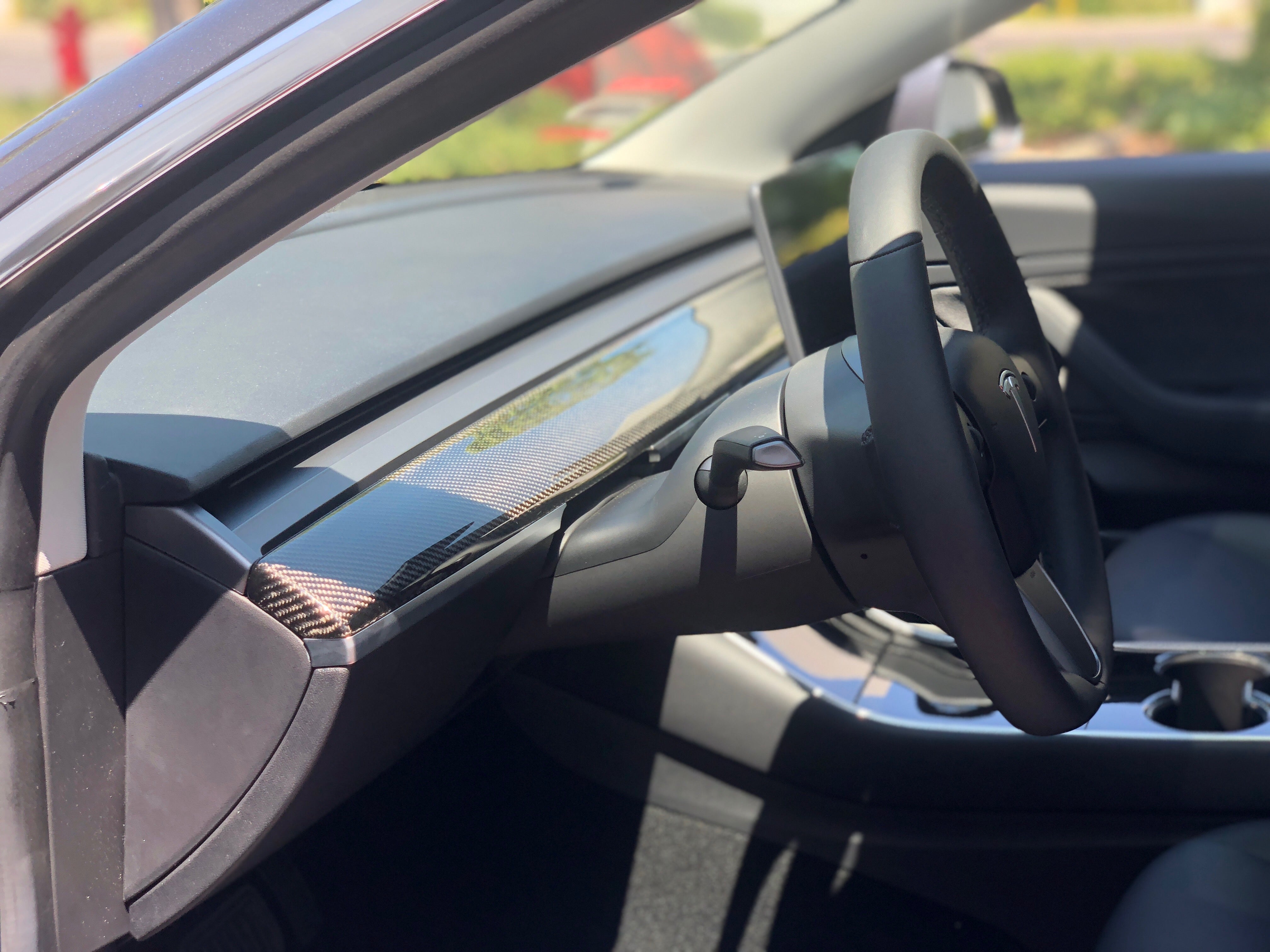 DRY Carbon Fiber Dashboard Cover for Model 3/Y