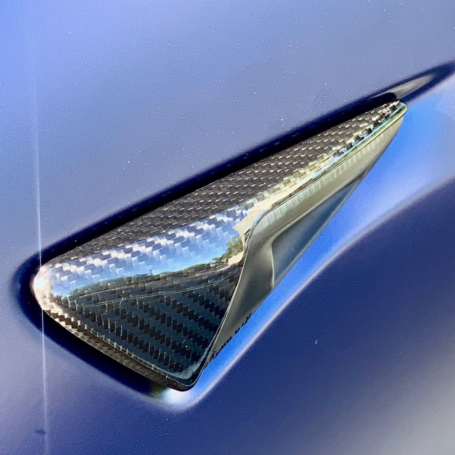 Real Carbon Fiber Side Camera Turn Signal Cover for Model 3/Y