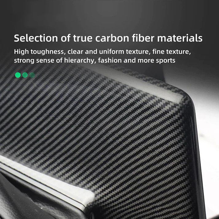 Real DRY Carbon Fiber Screen Cover for Model 3 / Y