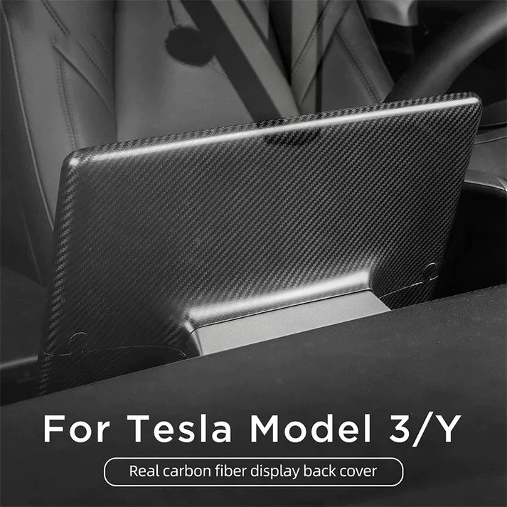 Real DRY Carbon Fiber Screen Cover for Model 3 / Y