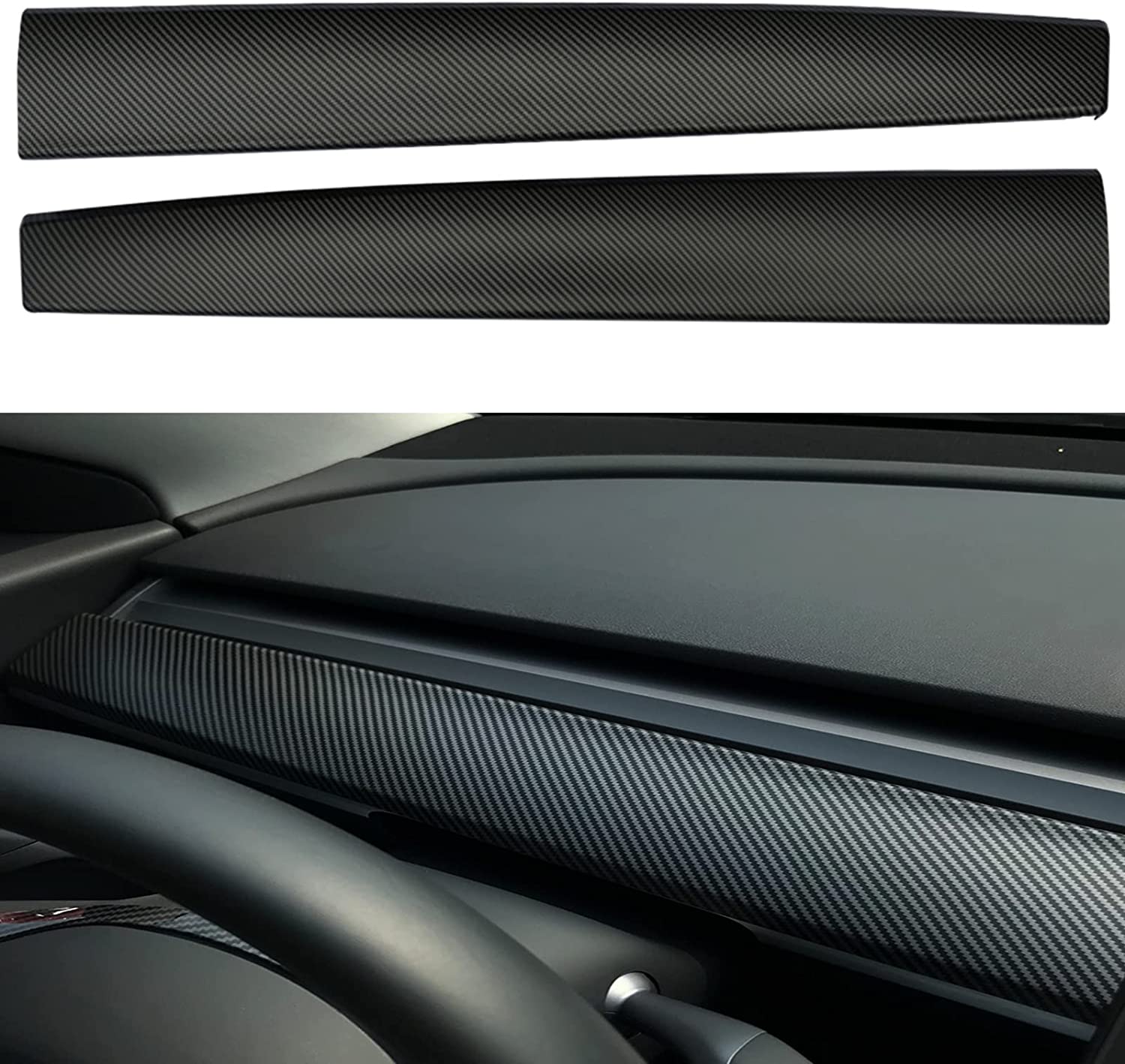 DRY Carbon Fiber Dashboard Cover for Model 3/Y