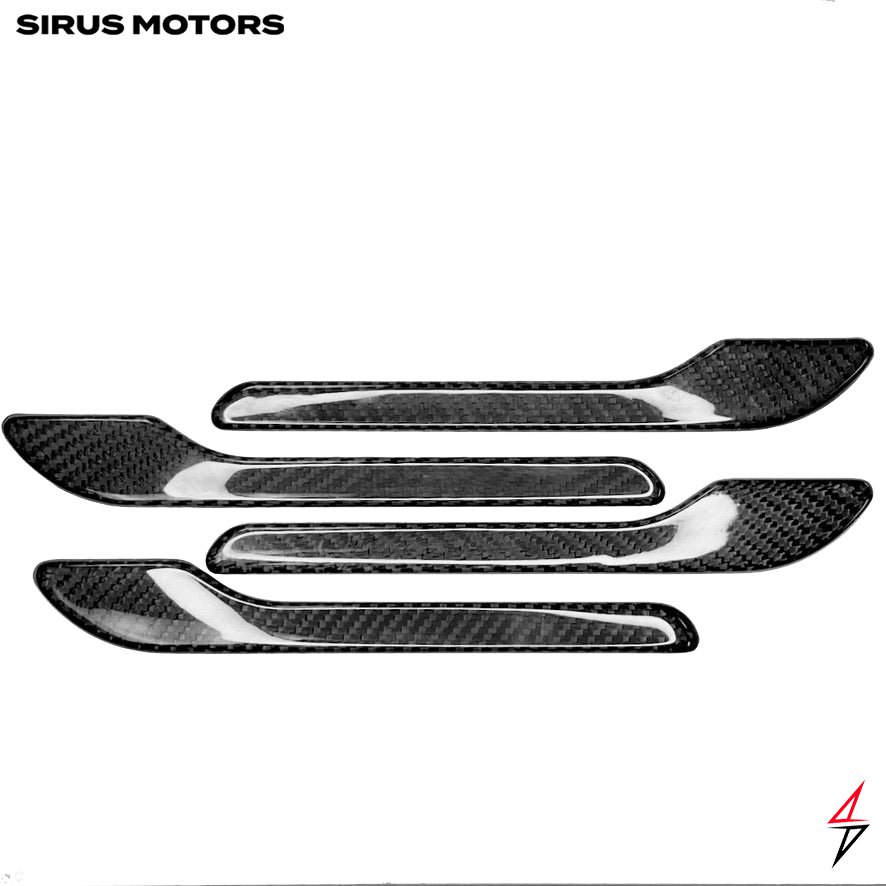 Real Carbon Fiber Door Handle Cover for Model 3/Y