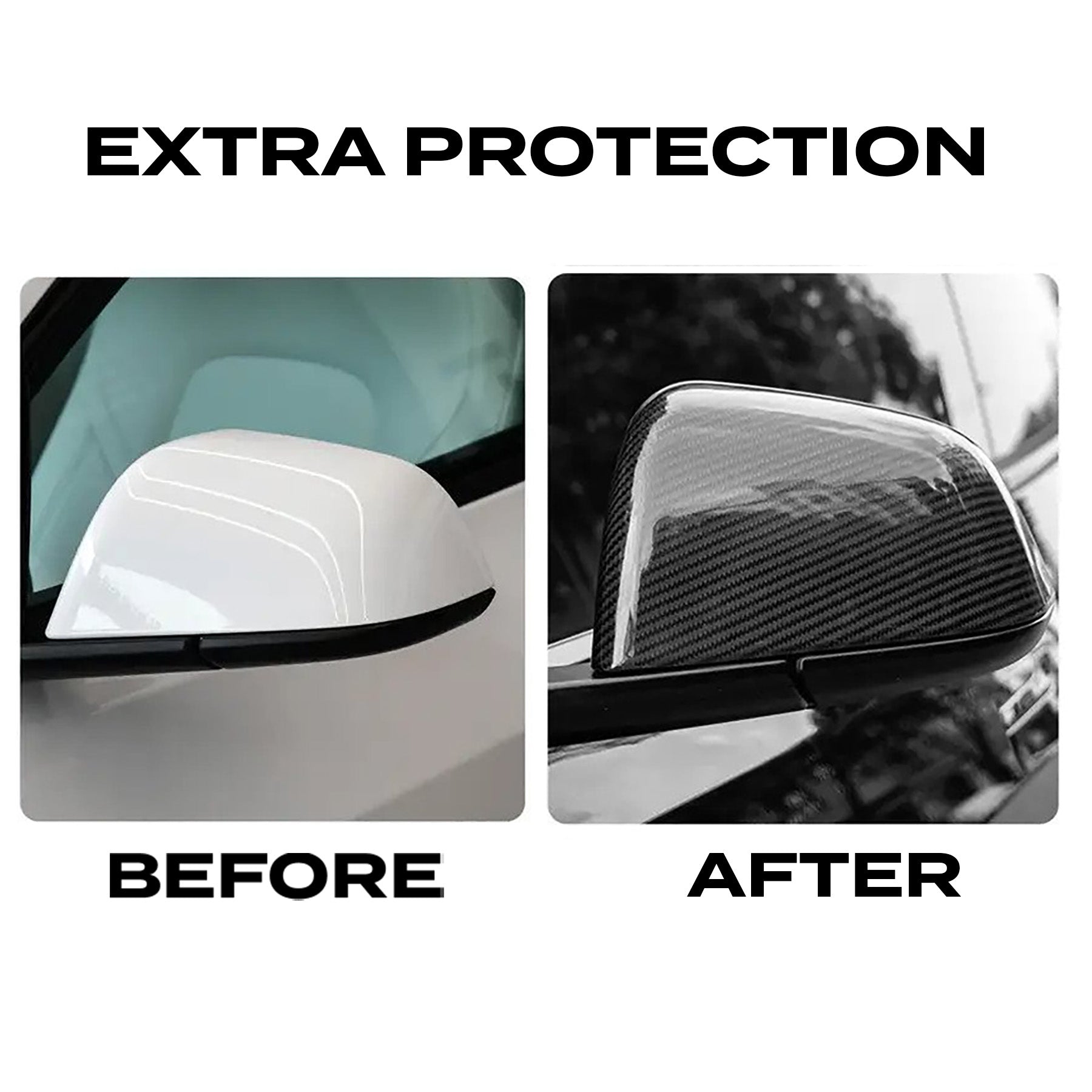 Model 3/Y DRY Carbon Fiber Rearview Mirror Cover