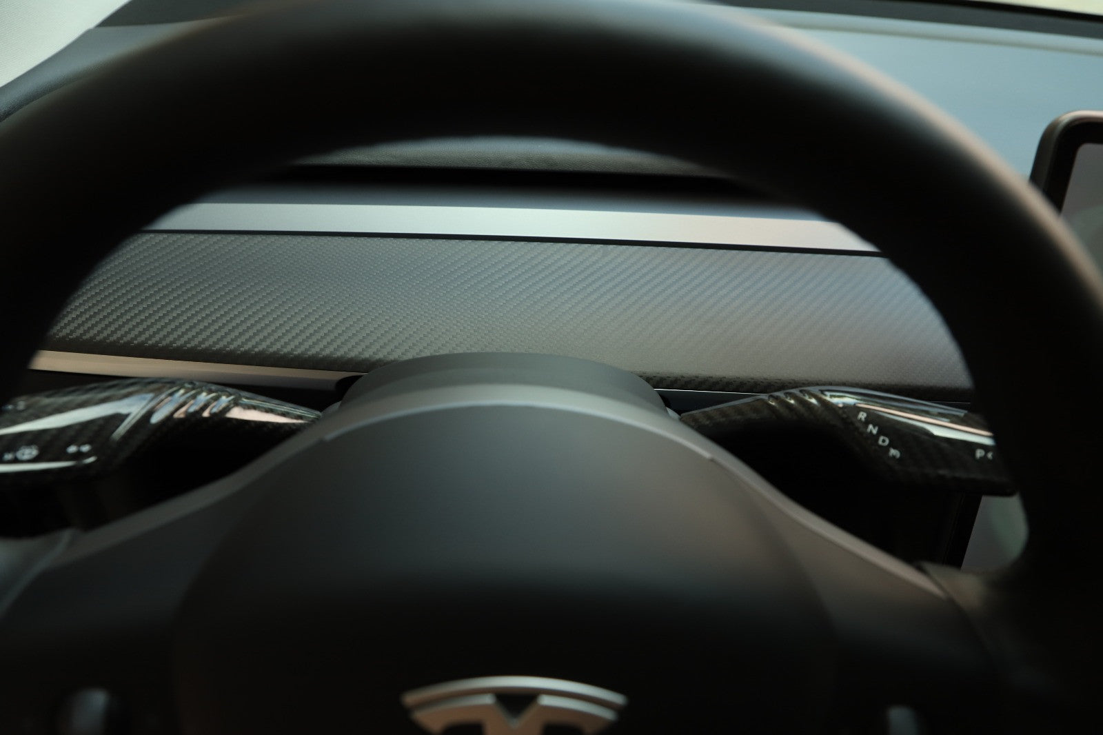 DRY Carbon Fiber Turn Signal Stalk Covers Model 3 & Y