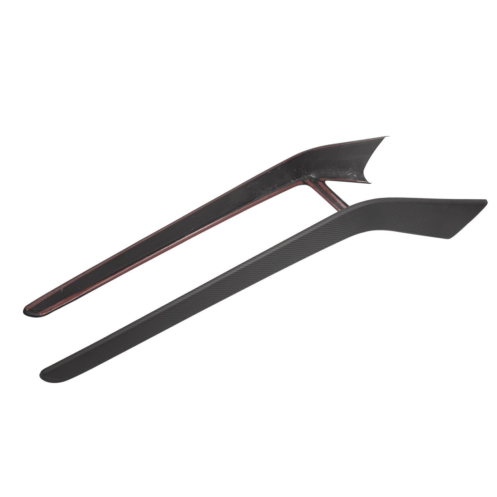 DRY Carbon Fiber Center Console Panel Cover For Model 3/Y