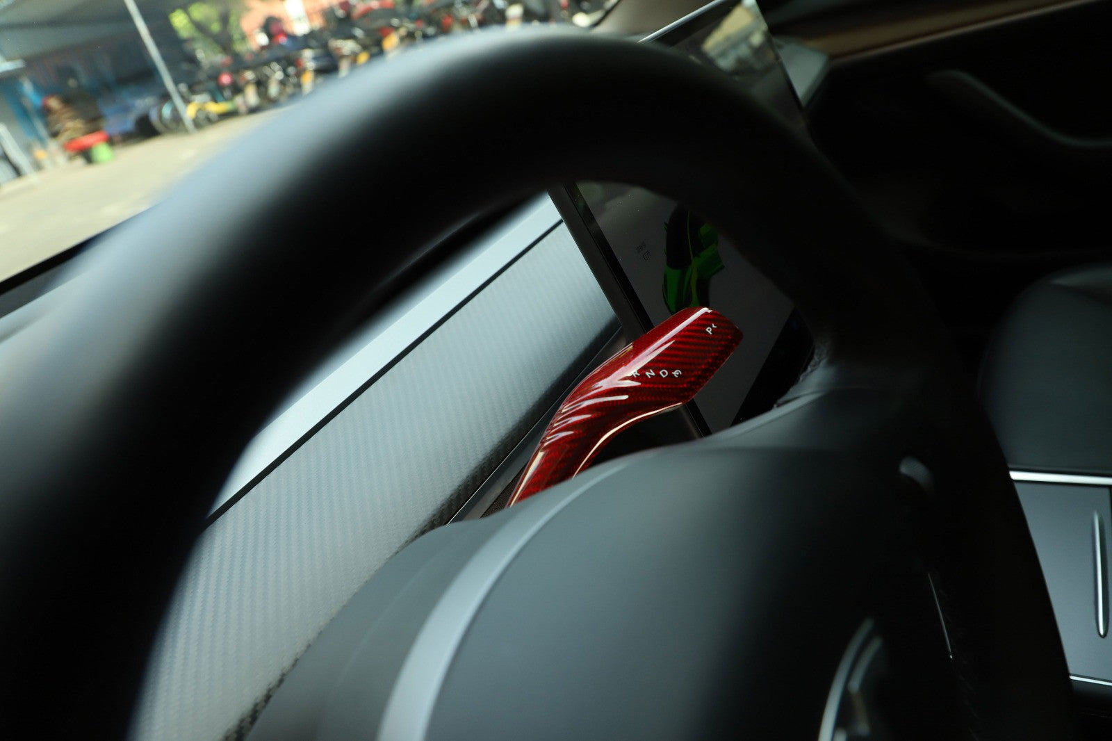DRY Carbon Fiber Turn Signal Stalk Covers Model 3 & Y