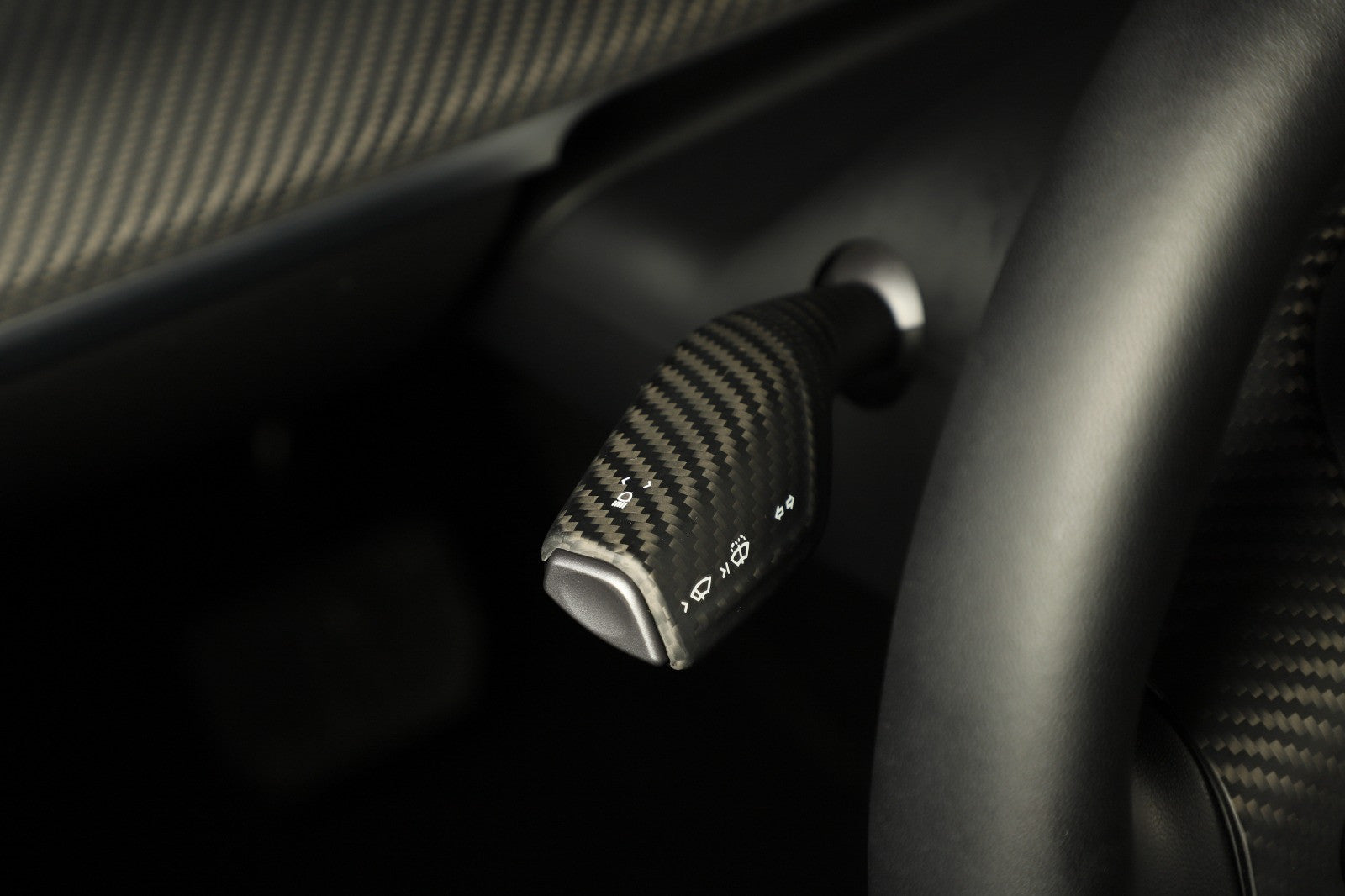 DRY Carbon Fiber Turn Signal Stalk Covers Model 3 & Y