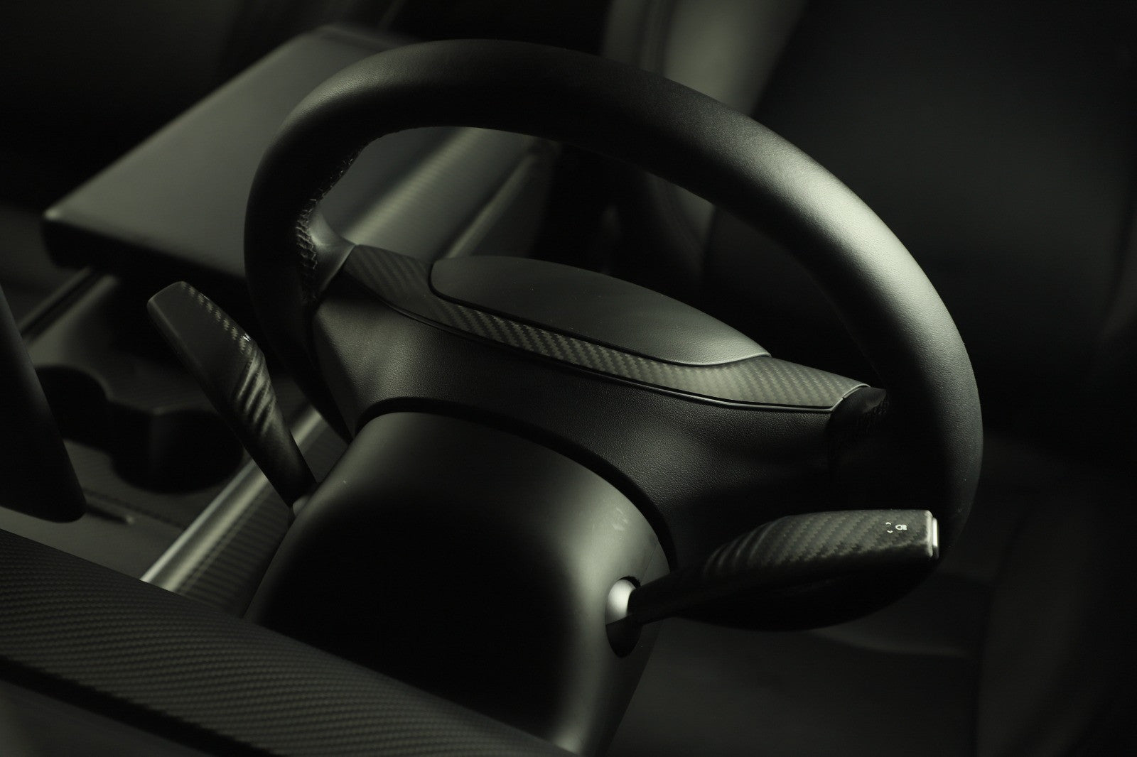 DRY Carbon Fiber Turn Signal Stalk Covers Model 3 & Y