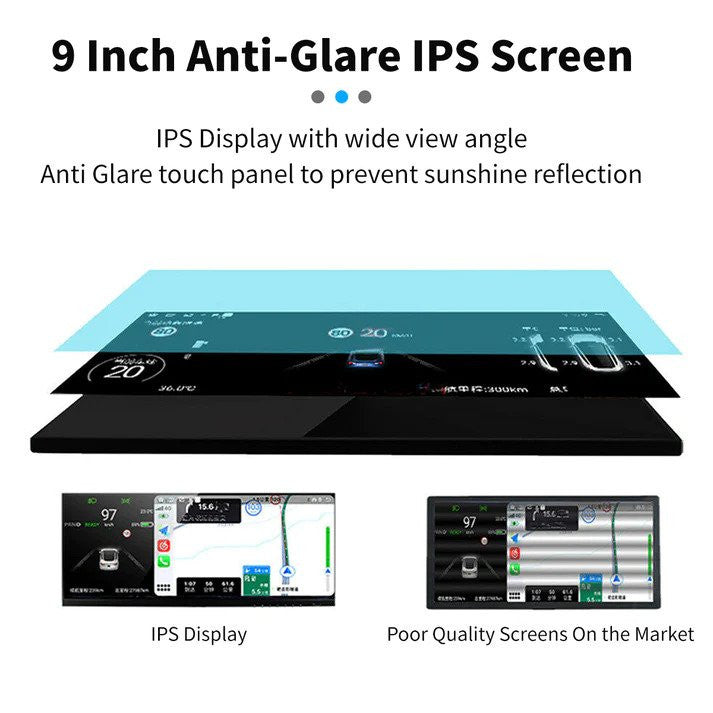 9‘’ Model 3 / Y Display LCD Instrument Dashboard Screen