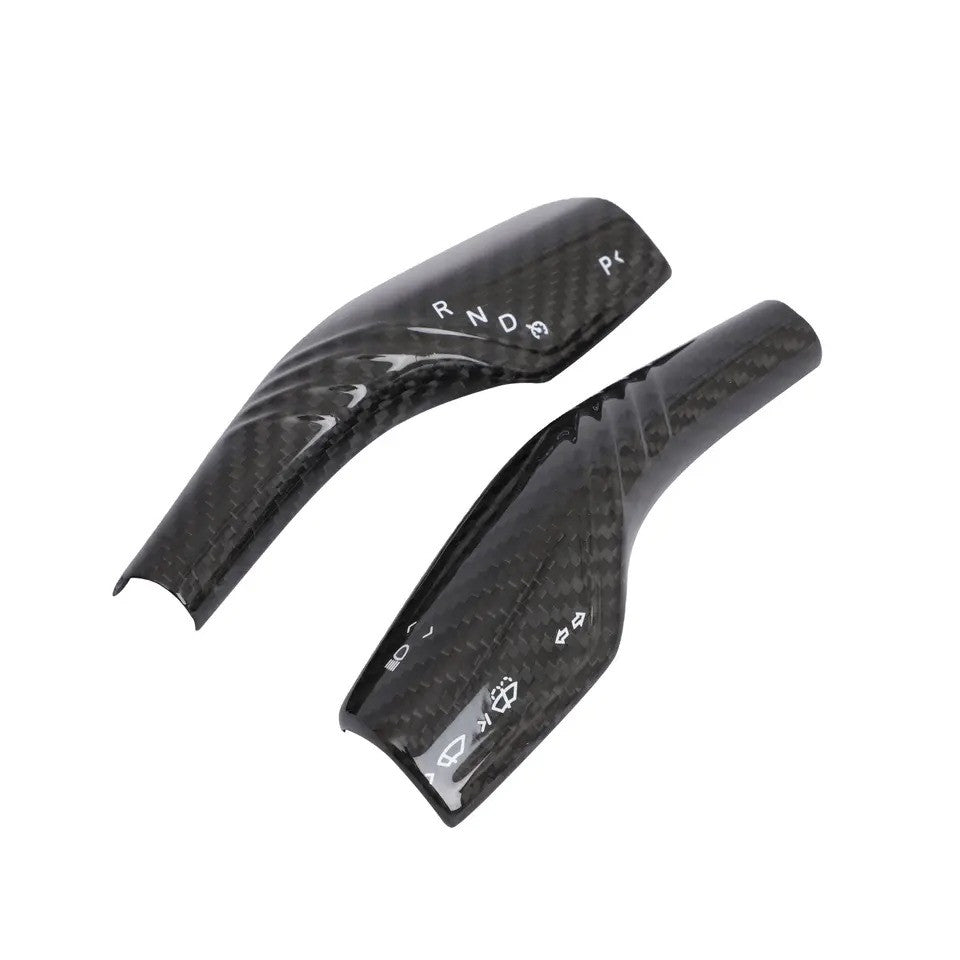 DRY Carbon Fiber Turn Signal Stalk Covers Model 3 & Y