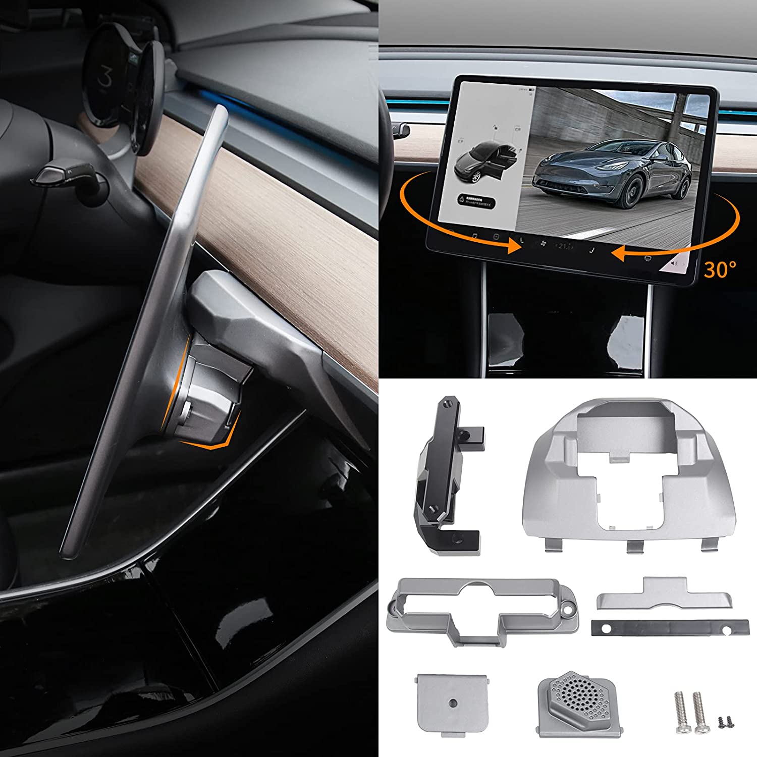 Model 3/Y Dashboard Touch Screen Swiveling Mount kit