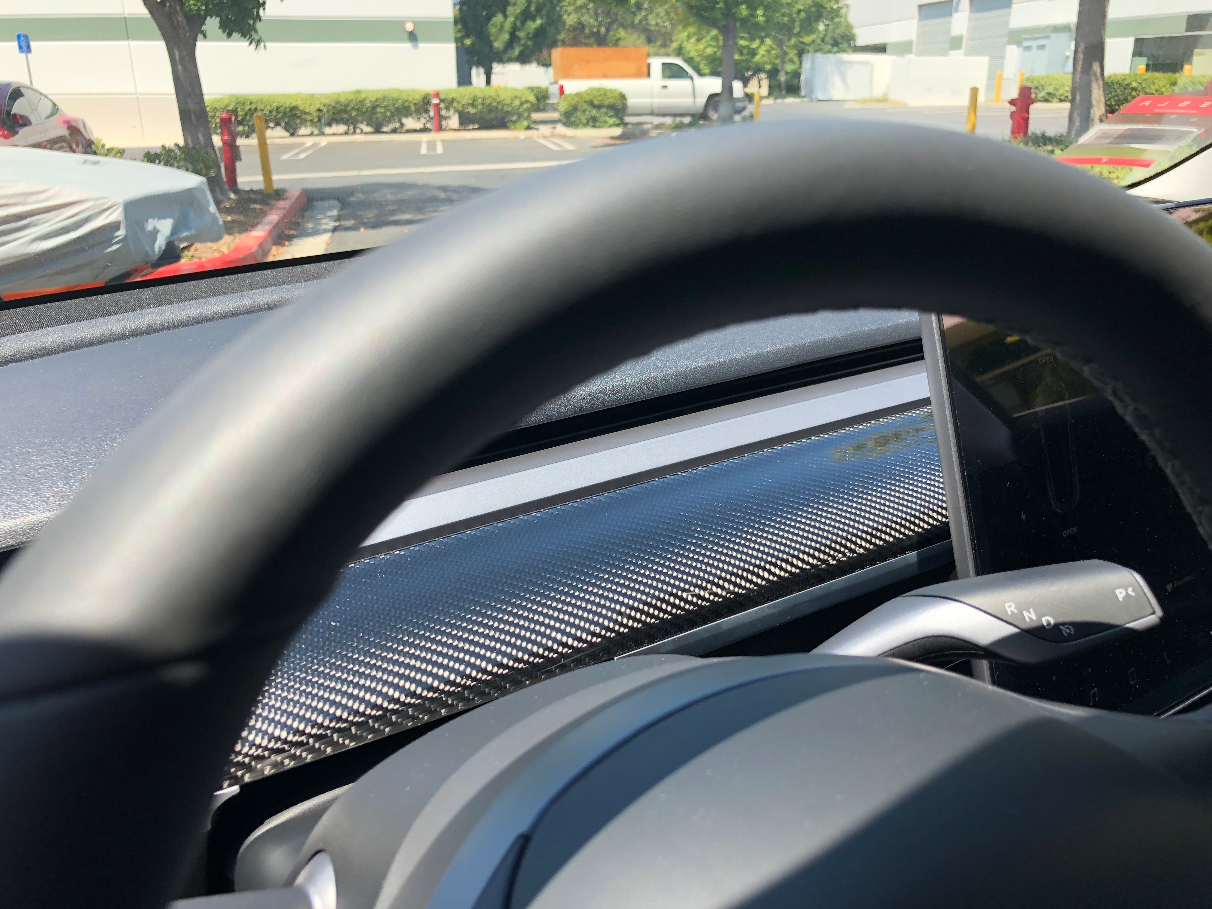 DRY Carbon Fiber Dashboard Cover for Model 3/Y