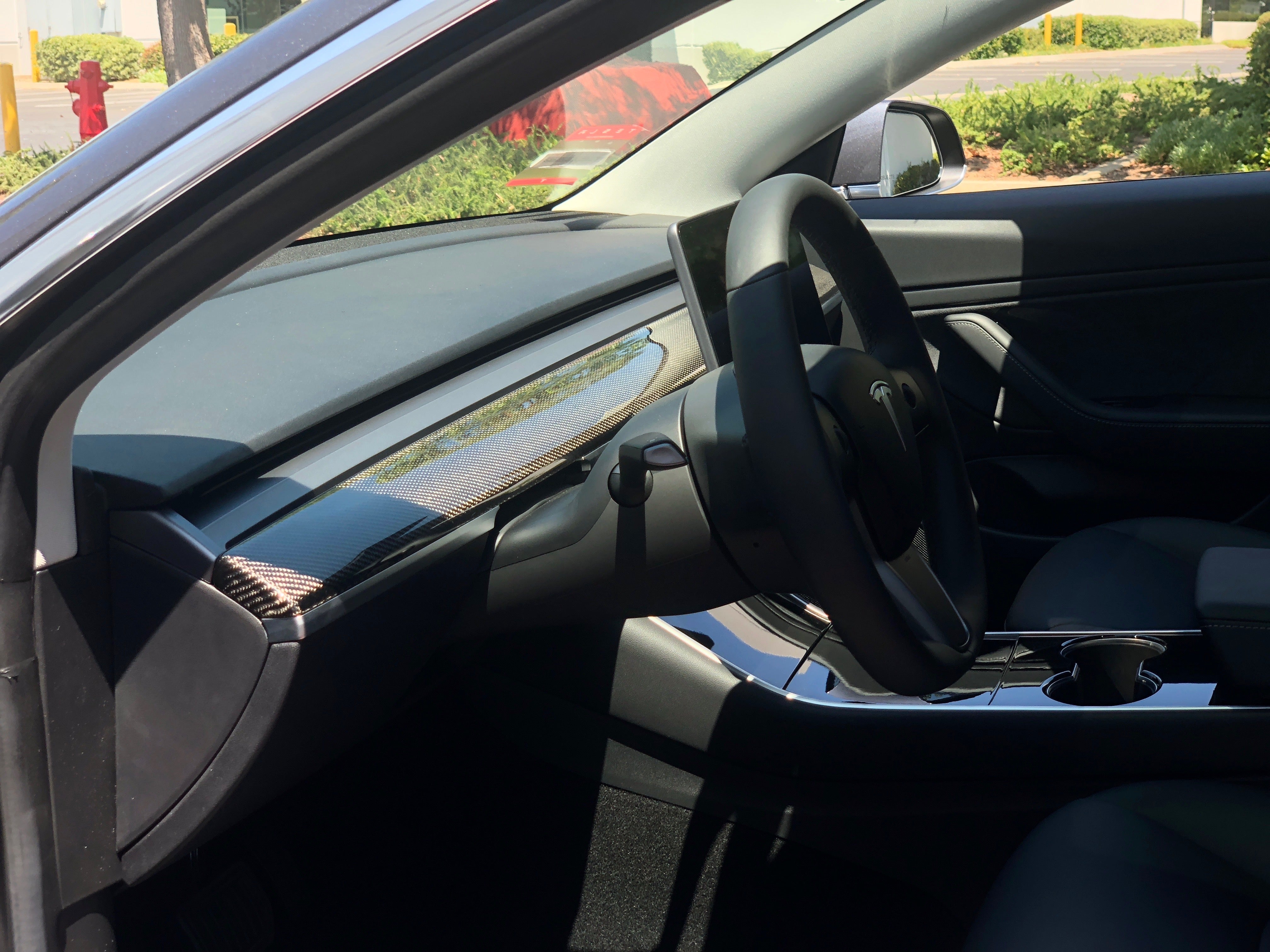 DRY Carbon Fiber Dashboard Cover for Model 3/Y