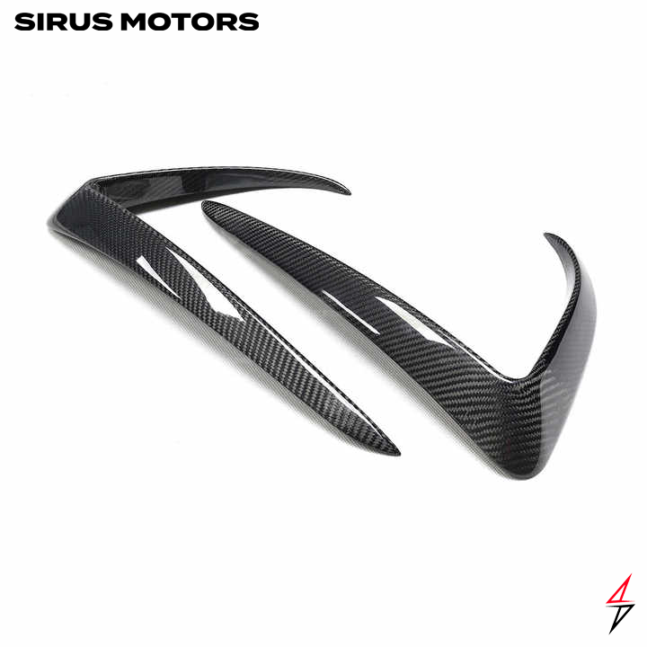 Model 3 / Y Real DRY Carbon Fiber Front Foglight Trim Cover