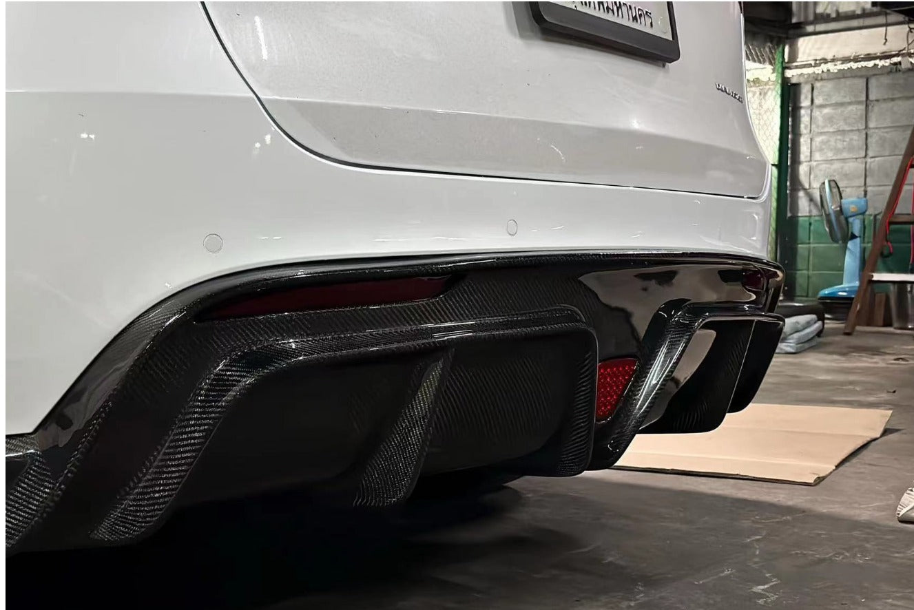 Dry Carbon Fiber Rear Bumper Lip For Tesla Model Y