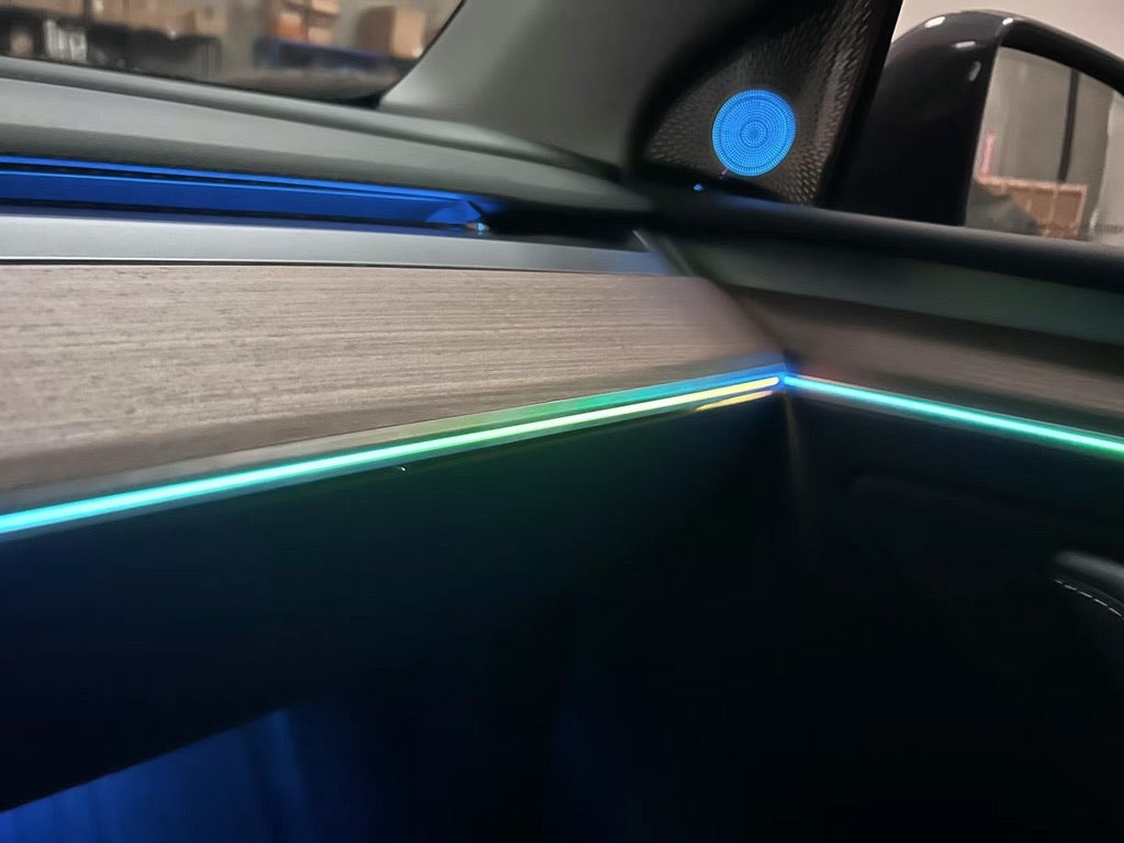 Laser Engraving Atmosphere RGB/Flow Ambient Light for Tesla Model 3/Y